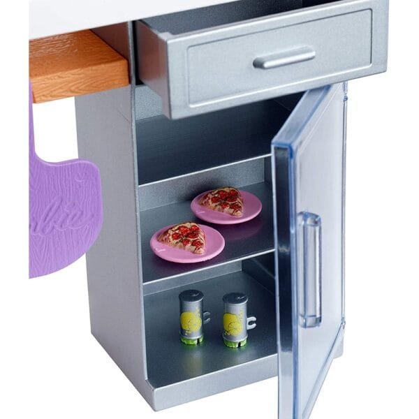 Set Barbie By Mattel Pizzerie Cu Accesorii - Imagine 5