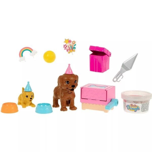 Set Barbie By Mattel Puppy Party Cu Papusa Si Accesorii - Imagine 2