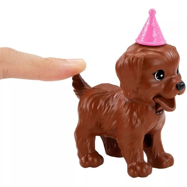 Set Barbie By Mattel Puppy Party Cu Papusa Si Accesorii - Imagine 3