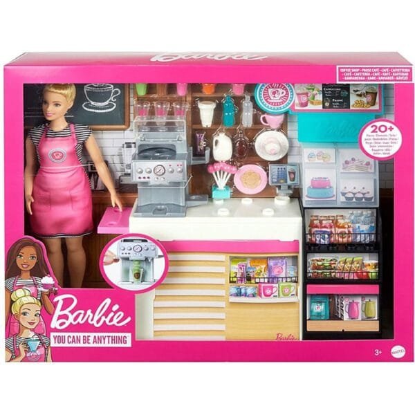 Set Barbie By Mattel Cooking And Baking Cafenea Cu Papusa Si Accesorii - Imagine 6