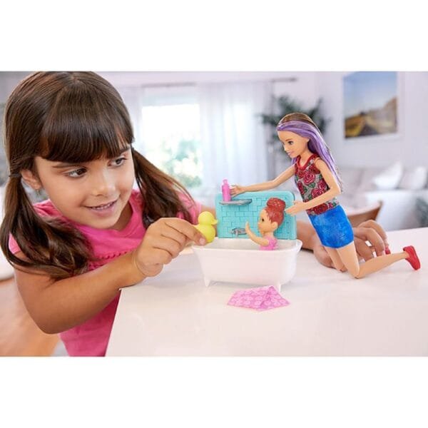 Set Barbie By Mattel Family Skipper Babysitter - Imagine 5