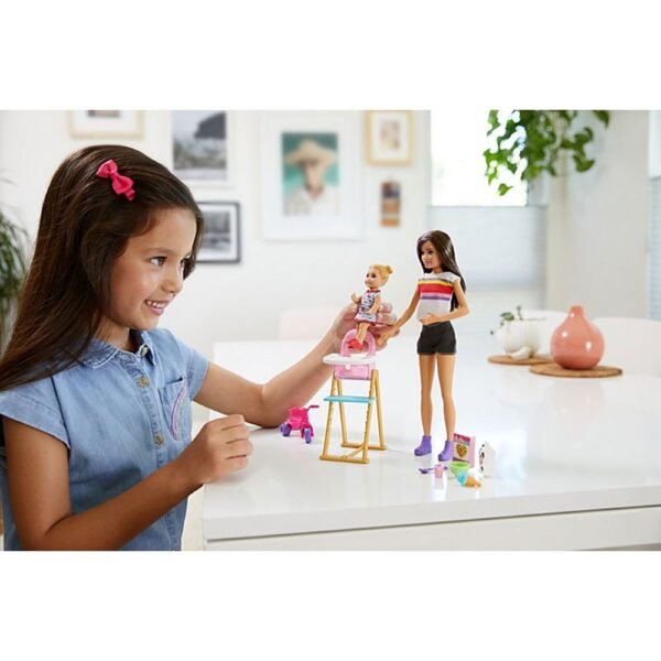 Set Barbie By Mattel Family Skipper Mamica Si Bebelus - Imagine 5