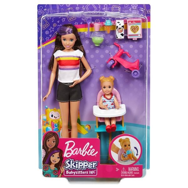 Set Barbie By Mattel Family Skipper Mamica Si Bebelus - Imagine 6