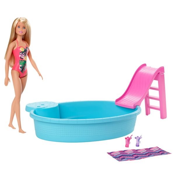 Set Barbie By Mattel Fashion And Beauty Piscina Si Papusa