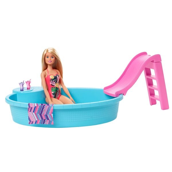 Set Barbie By Mattel Fashion And Beauty Piscina Si Papusa - Imagine 2