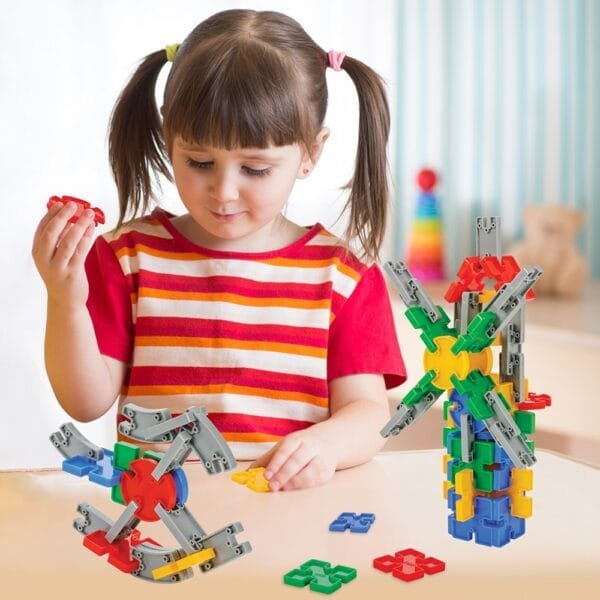 Set Constructie Pilsan Building Blocks 512 Piese In Cutie - Imagine 4