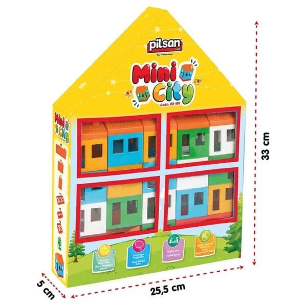 Set Constructie Pilsan Mini City 40 Piese - Imagine 3