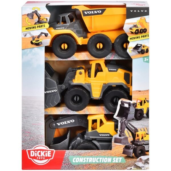 Set Dickie Toys Construction Set Cu 3 Vehicule 16 Cm - Imagine 8