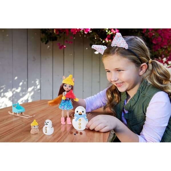 Set Enchantimals By Mattel Papusa Sharlotte Squirrel, Figurina Peanut Si Accesorii - Imagine 7