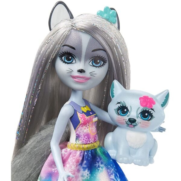 Set Enchantimals By Mattel Papusa Hawna Husky, Figurina Whipped Cream Si Accesorii - Imagine 3