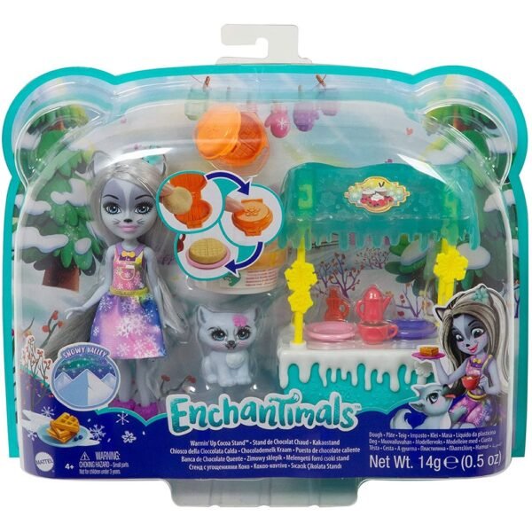 Set Enchantimals By Mattel Papusa Hawna Husky, Figurina Whipped Cream Si Accesorii - Imagine 9