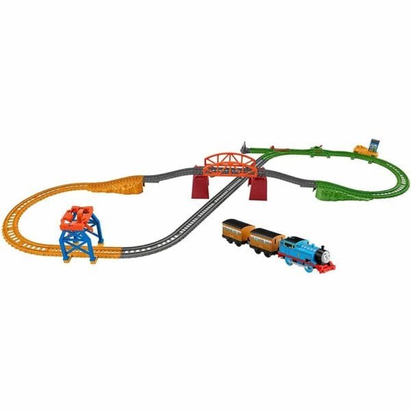 Set Fisher Price By Mattel Thomas And Friends 3 In 1 Cu Sina, Vagoane Si Locomotiva Motorizata