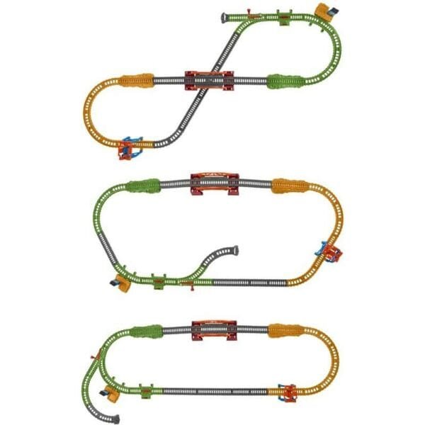 Set Fisher Price By Mattel Thomas And Friends 3 In 1 Cu Sina, Vagoane Si Locomotiva Motorizata - Imagine 3