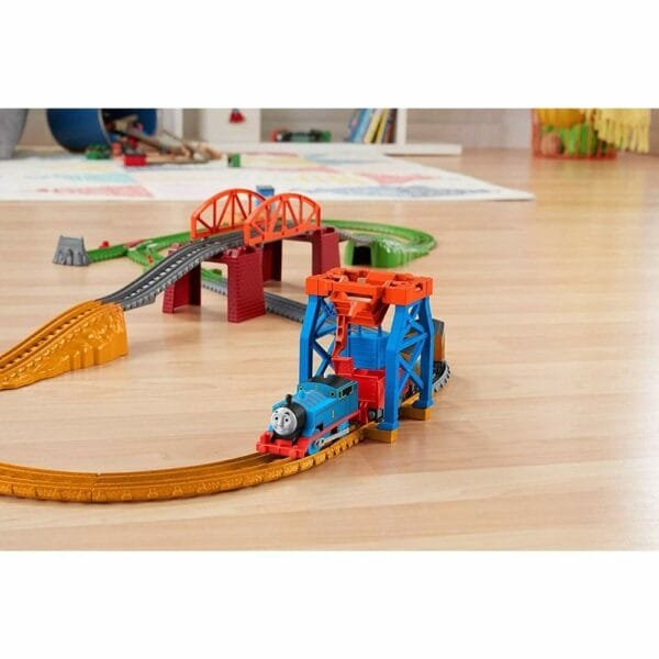Set Fisher Price By Mattel Thomas And Friends 3 In 1 Cu Sina, Vagoane Si Locomotiva Motorizata - Imagine 6