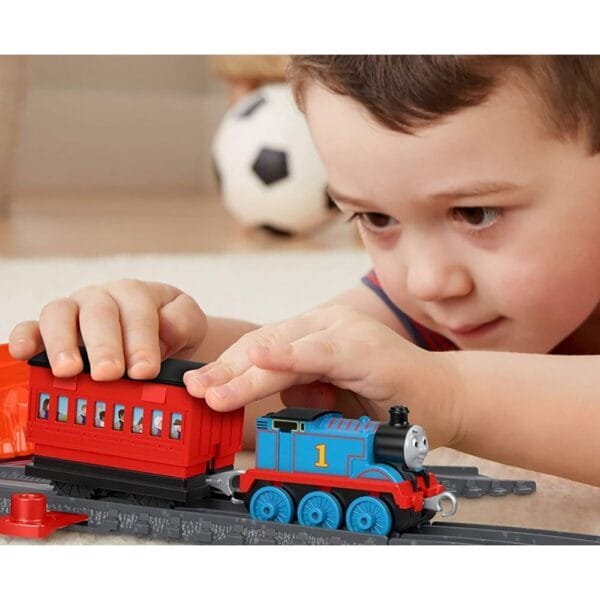 Set Fisher Price By Mattel Thomas And Friends Knapford Station Cu Sina, Vagon Si Locomotiva - Imagine 3