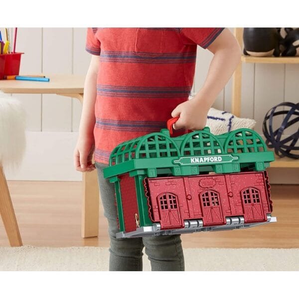 Set Fisher Price By Mattel Thomas And Friends Knapford Station Cu Sina, Vagon Si Locomotiva - Imagine 4