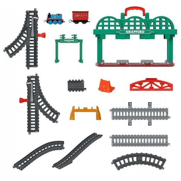 Set Fisher Price By Mattel Thomas And Friends Knapford Station Cu Sina, Vagon Si Locomotiva - Imagine 5
