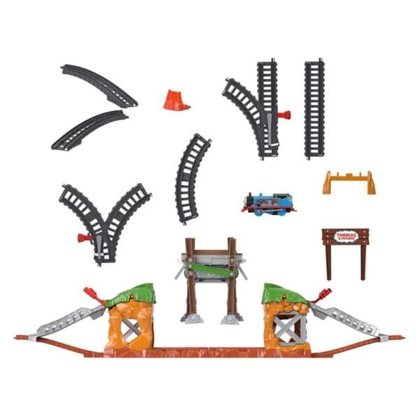 Set Fisher Price By Mattel Thomas And Friends Walking Bridge Cu Sina Si Locomotiva Motorizata - Imagine 2