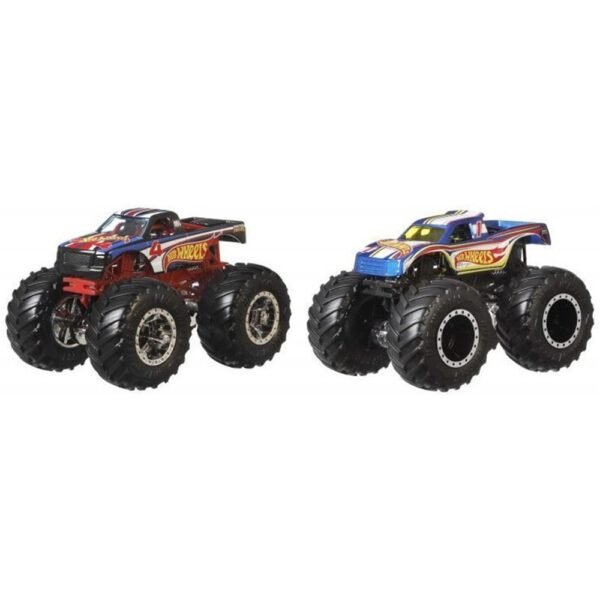 Set Hot Wheels By Mattel Monster Trucks 4 Vs 1