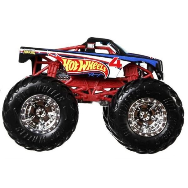 Set Hot Wheels By Mattel Monster Trucks 4 Vs 1 - Imagine 7