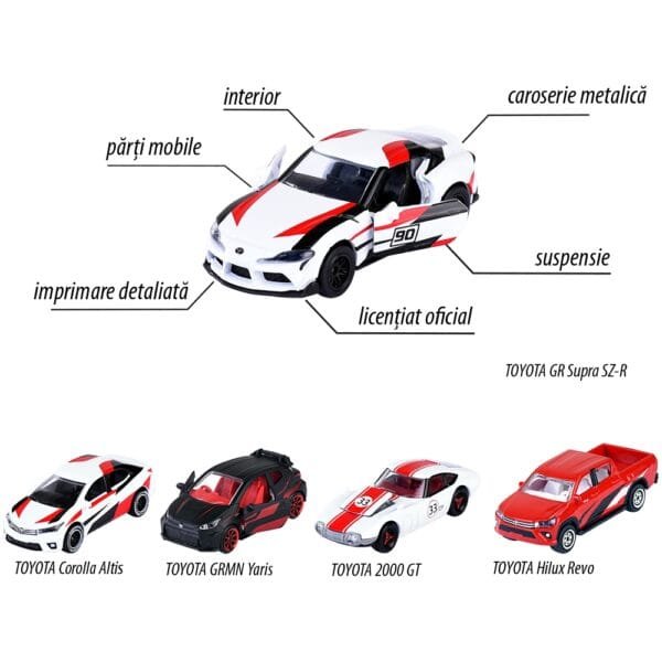 Set Majorette Toyota Racing Cu 5 Masinute - Imagine 4