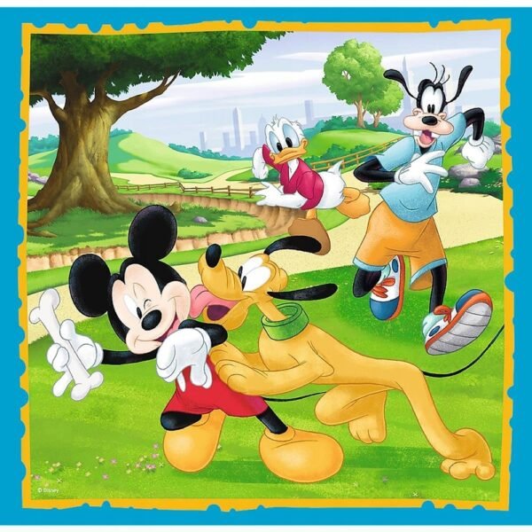 Set Puzzle 3 In 1 Trefl Disney Mickey Mouse, Mickey Si Prietenii, 1X20 Piese, 1X36 Piese, 1X50 Piese - Imagine 3