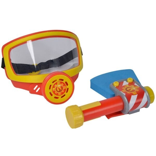 Set Simba Fireman Sam Masca Oxigen Cu Topor