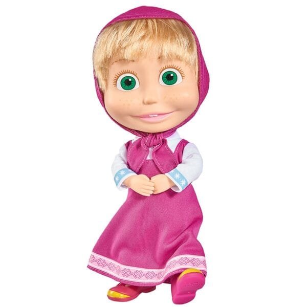 Set Simba Masha And The Bear Papusa Masha 23 Cm Si Ursulet De Plus 43 Cm - Imagine 4