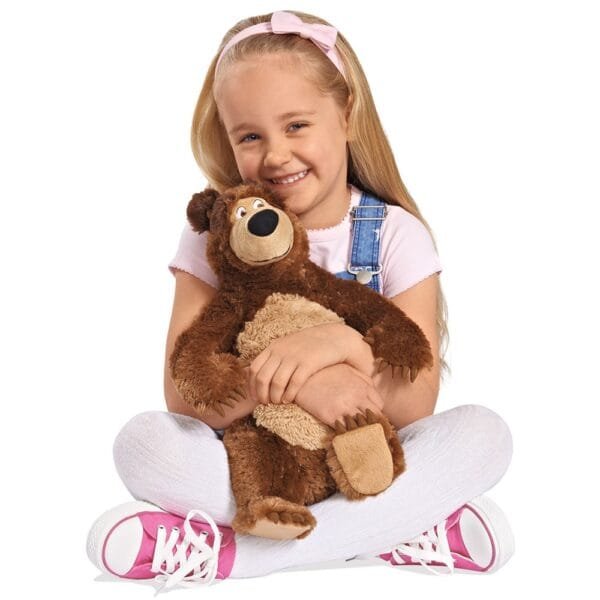 Set Simba Masha And The Bear Papusa Masha 23 Cm Si Ursulet De Plus 43 Cm - Imagine 6