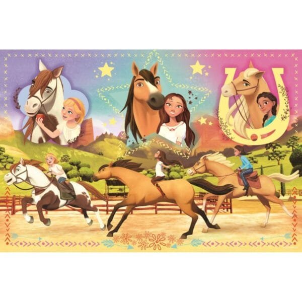 Puzzle Trefl Dreamworks Spirit, Cele Trei Prietene 160 Piese - Imagine 3