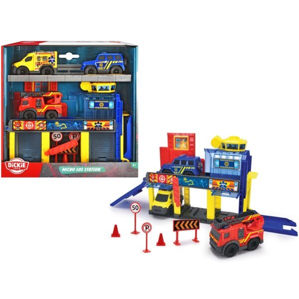 Statie De Salvare Dickie Toys Micro Sos Station - Imagine 2