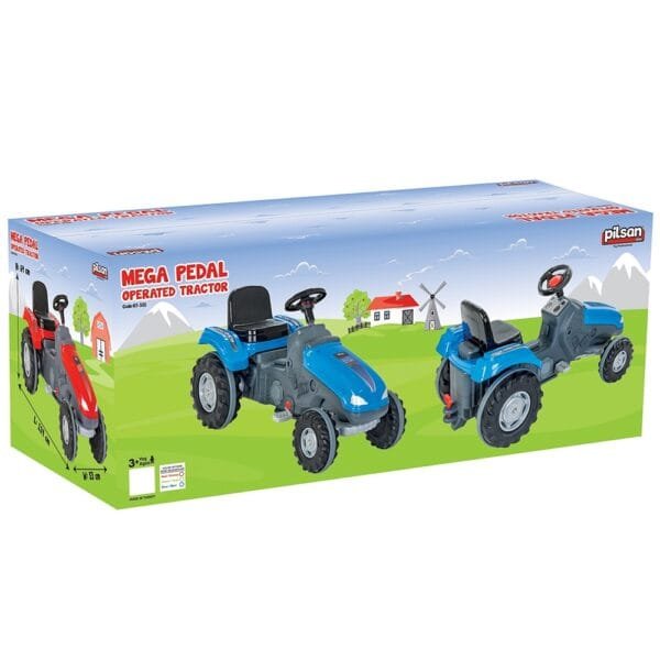 Tractor Cu Pedale Pilsan Mega 07-321 Green - Imagine 4