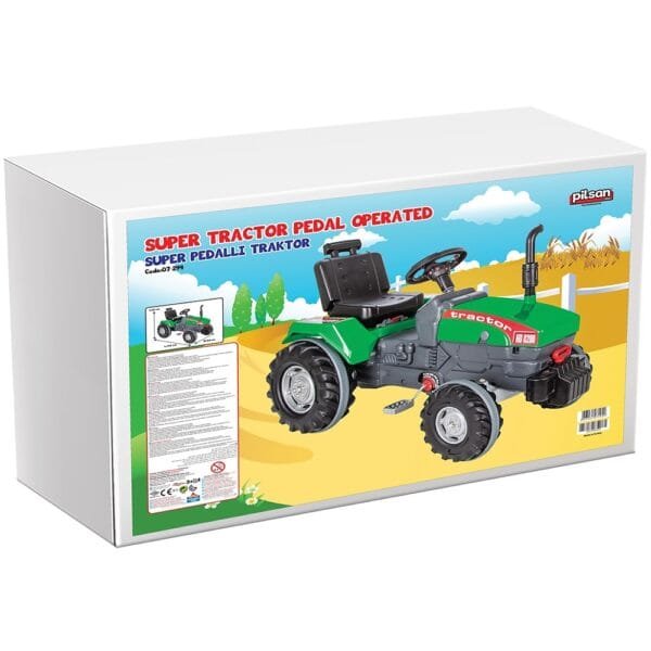 Tractor Cu Pedale Pilsan Super 07-294 Green - Imagine 4