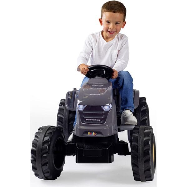Tractor Cu Pedale Si Remorca Smoby Stronger Xxl Gri - Imagine 5