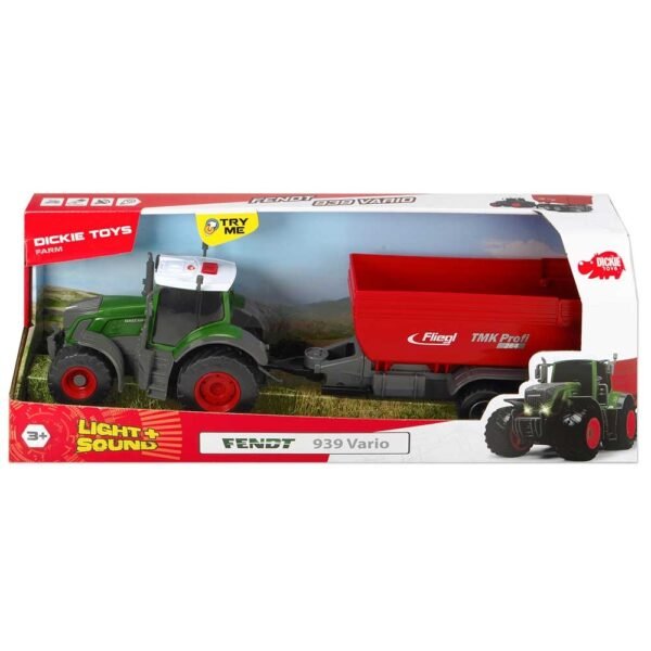 Tractor Dickie Toys Fendt 939 Vario Cu Remorca 41 Cm - Imagine 9