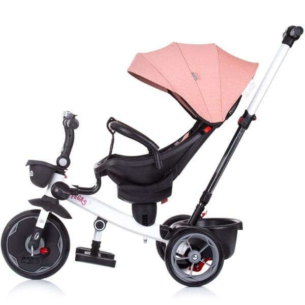Tricicleta Chipolino Pegas Cu Sezut Reversibil Blush - Imagine 5