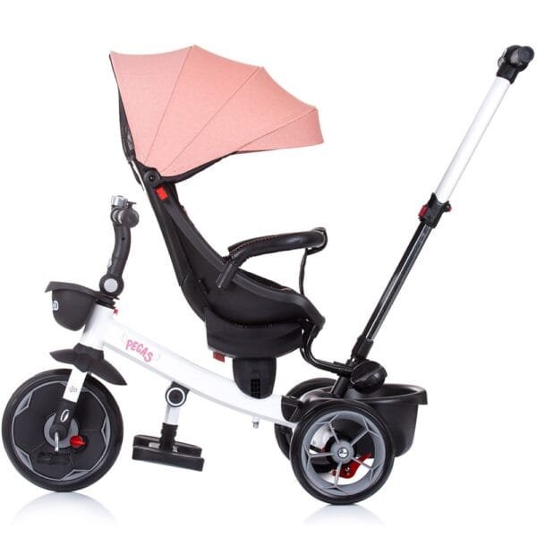Tricicleta Chipolino Pegas Cu Sezut Reversibil Blush - Imagine 6