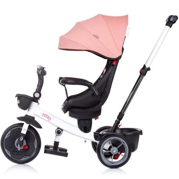 Tricicleta Chipolino Pegas Cu Sezut Reversibil Blush - Imagine 8