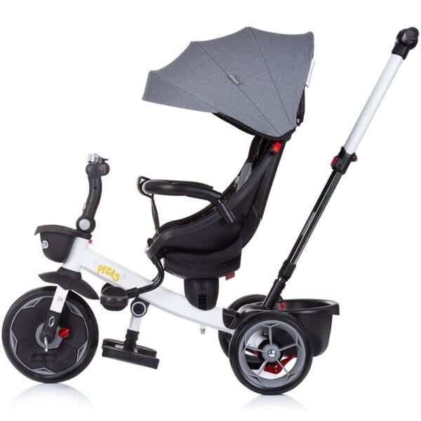 Tricicleta Chipolino Pegas Cu Sezut Reversibil Platinum - Imagine 2