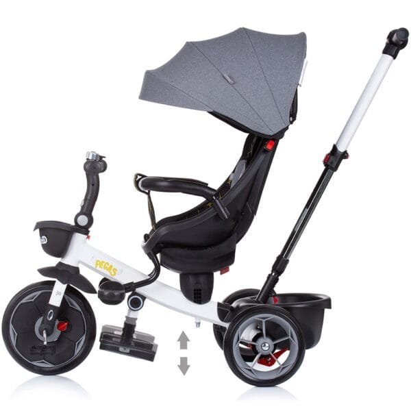 Tricicleta Chipolino Pegas Cu Sezut Reversibil Platinum - Imagine 4
