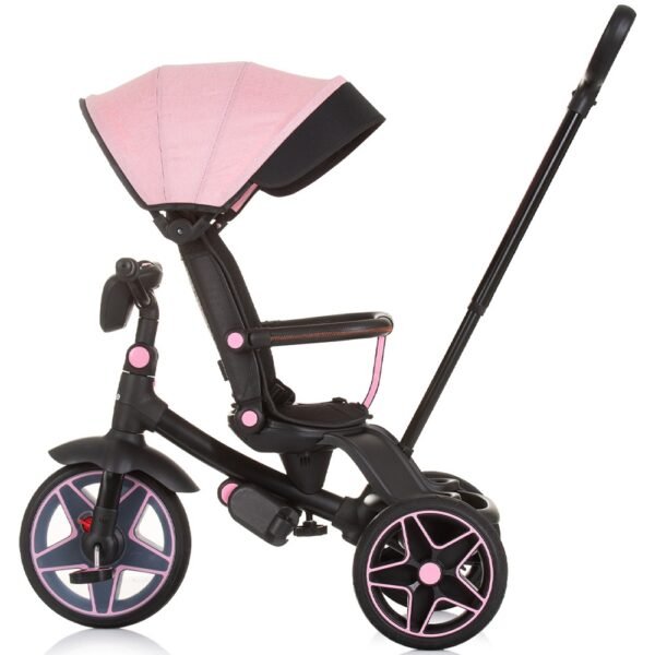 Tricicleta Cu Copertina Si Sezut Reversibil Chipolino Derby Flamingo - Imagine 6