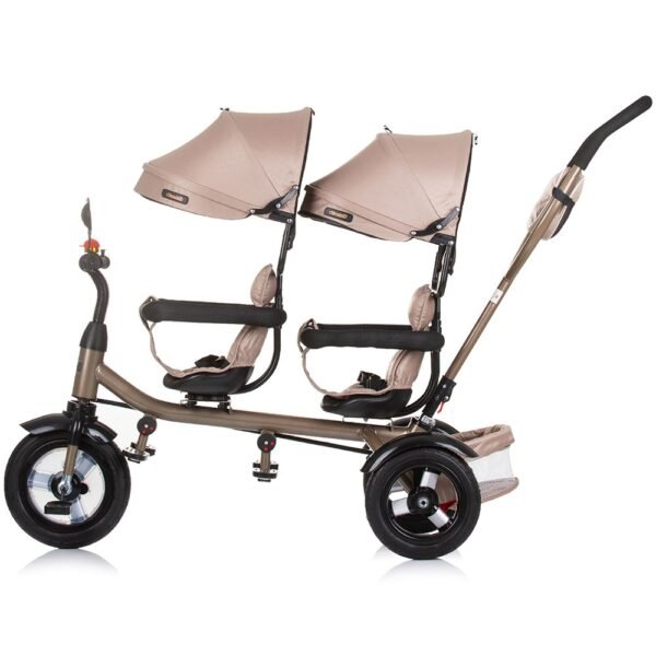 Tricicleta Gemeni Chipolino 2Play Golden Beige - Imagine 3