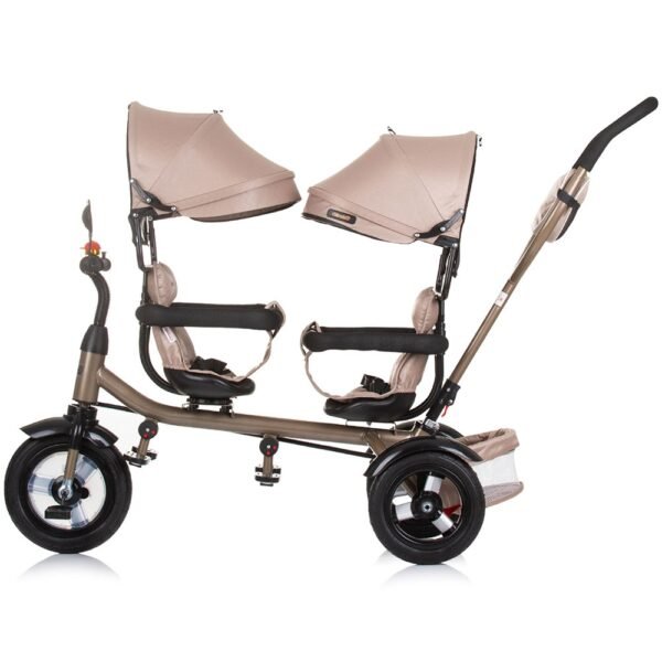 Tricicleta Gemeni Chipolino 2Play Golden Beige - Imagine 4