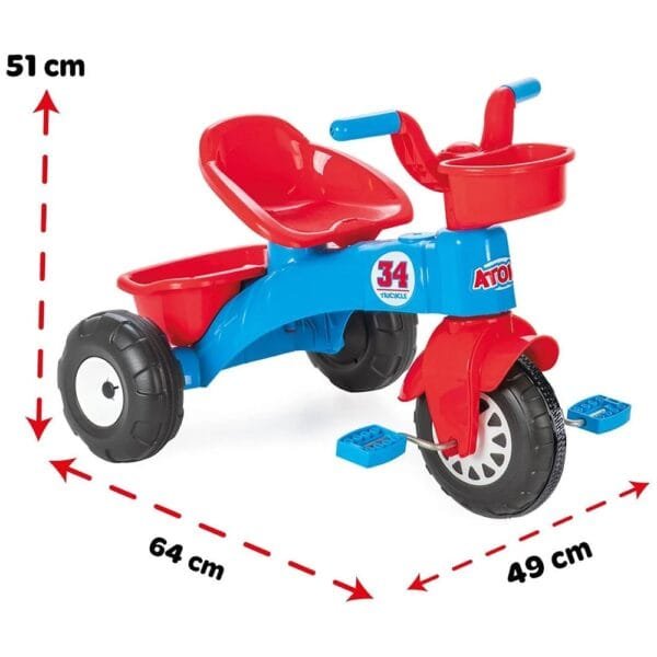 Tricicleta Pilsan Atom Blue - Imagine 2