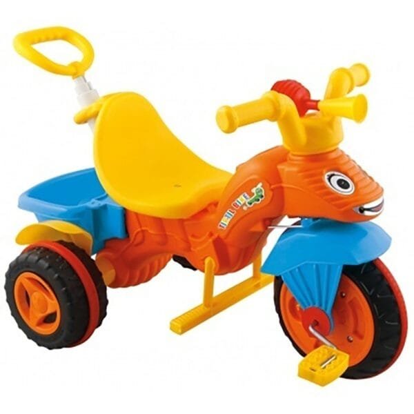 Tricicleta Pilsan Caterpillar Orange Cu Maner - Imagine 2