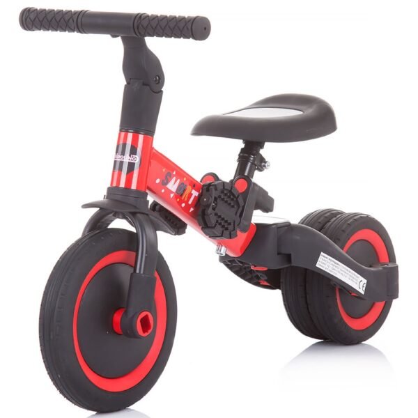 Tricicleta Si Bicicleta Chipolino Smarty 2 In 1 Red - Imagine 2