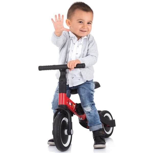 Tricicleta Si Bicicleta Chipolino Smarty 2 In 1 Red - Imagine 8