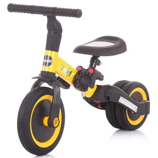 Tricicleta Si Bicicleta Chipolino Smarty 2 In 1 Yellow - Imagine 2