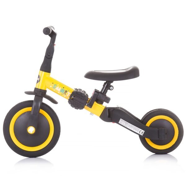 Tricicleta Si Bicicleta Chipolino Smarty 2 In 1 Yellow - Imagine 3