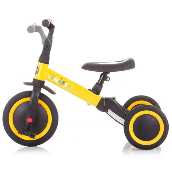 Tricicleta Si Bicicleta Chipolino Smarty 2 In 1 Yellow - Imagine 6